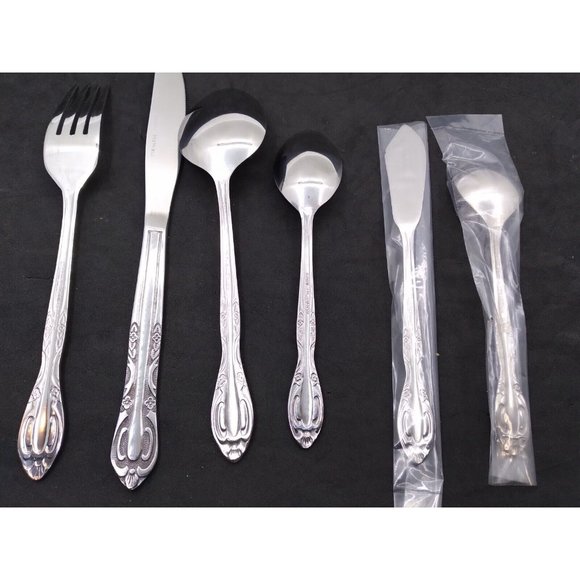 Vtg stainless steel taiwan Table ware silverware Set READ - Picture 14 of 16